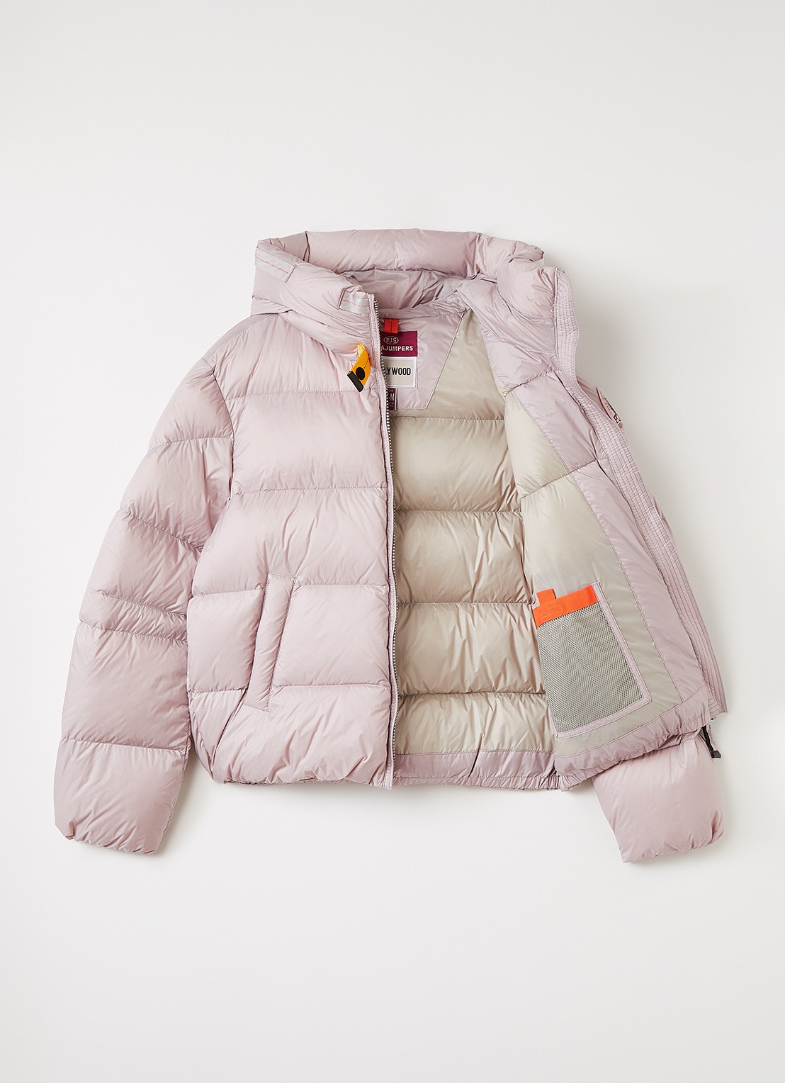 Parajumpers Tilly gewatteerd jack met capuchon - voorkant 2 lichtroze