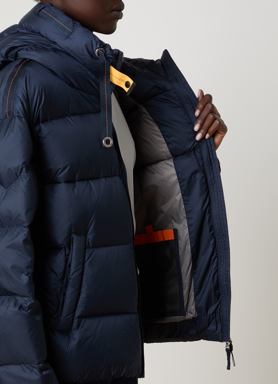 Parajumpers Tilly jas met eendendons en steekzakken - detail 5 indigo