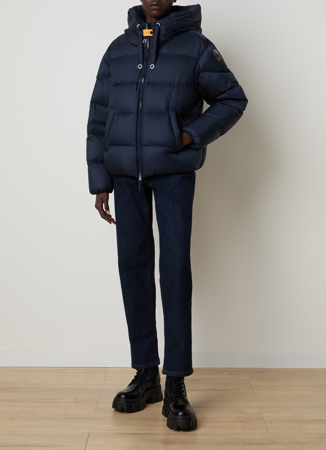 Parajumpers Tilly jas met eendendons en steekzakken - voorkant 2 indigo