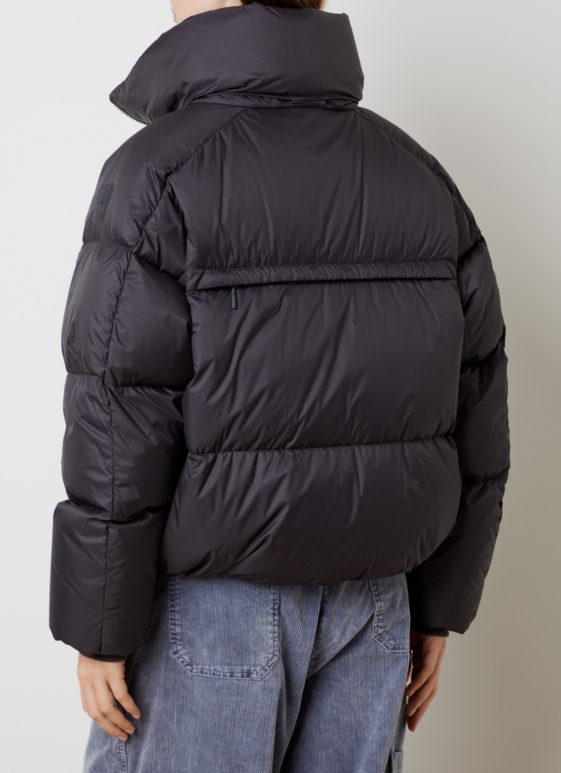 Parajumpers Toulala puffer jack met opstaande kraag en donsvulling - achterkant 4 antraciet