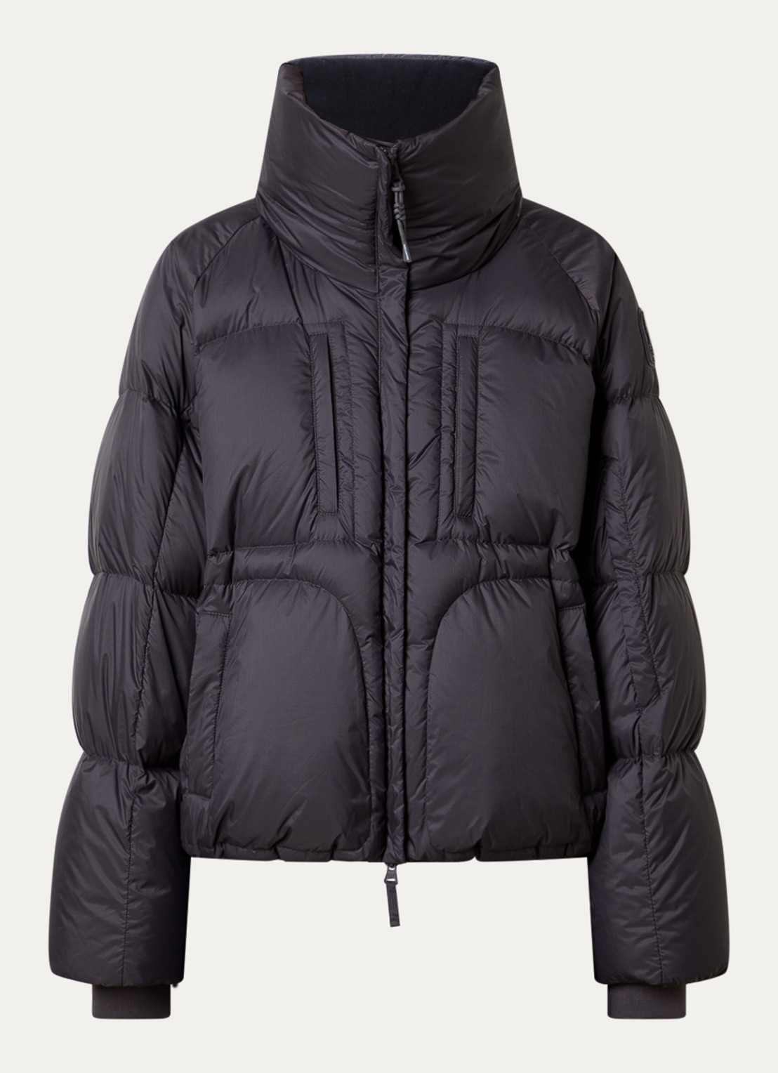 Parajumpers Toulala puffer jack met opstaande kraag en donsvulling - voorkant 5 antraciet