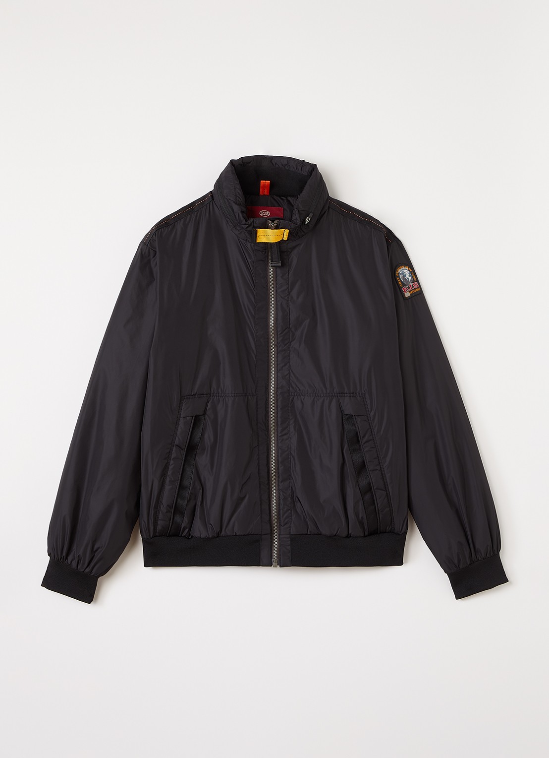 Parajumpers Tuam gewatteerd bomberjack met ritszakken - voorkant 2 zwart