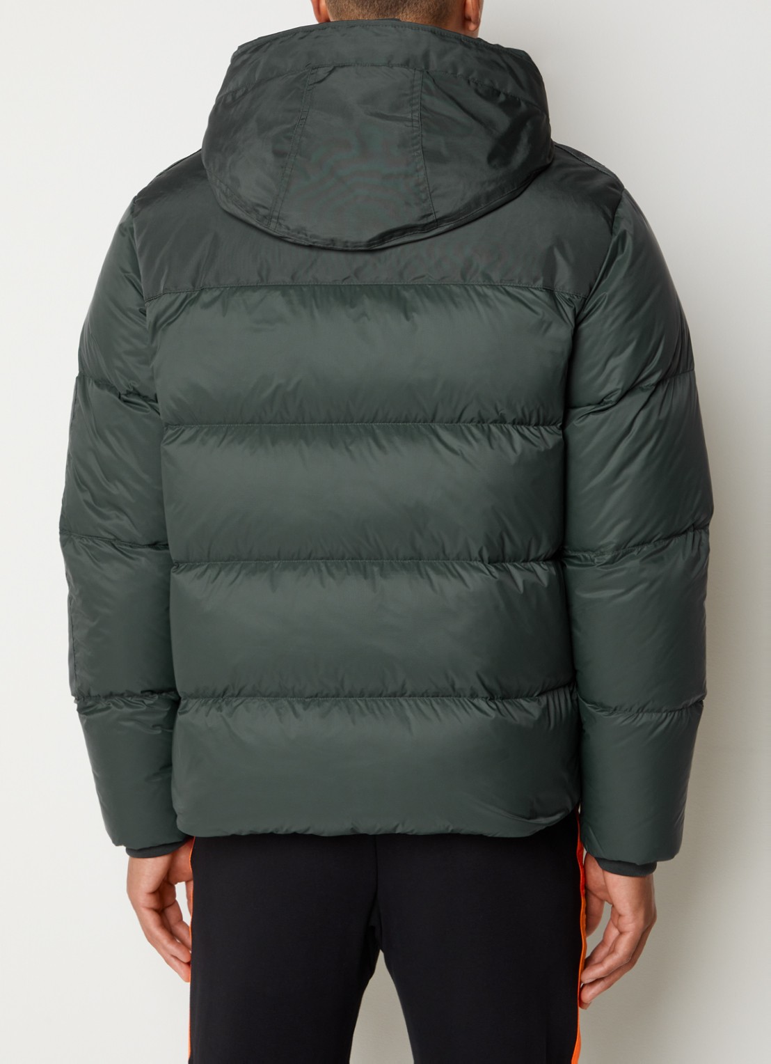 Parajumpers Tyrik puffer jack met donsvulling en ritszakken - achterkant donkergroen