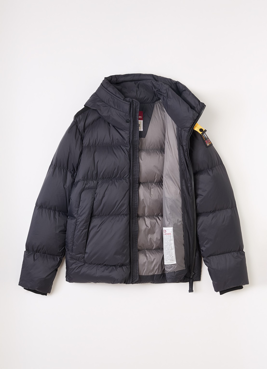 Parajumpers Tyrik pufferjack met donsvulling - voorkant 3 zwart