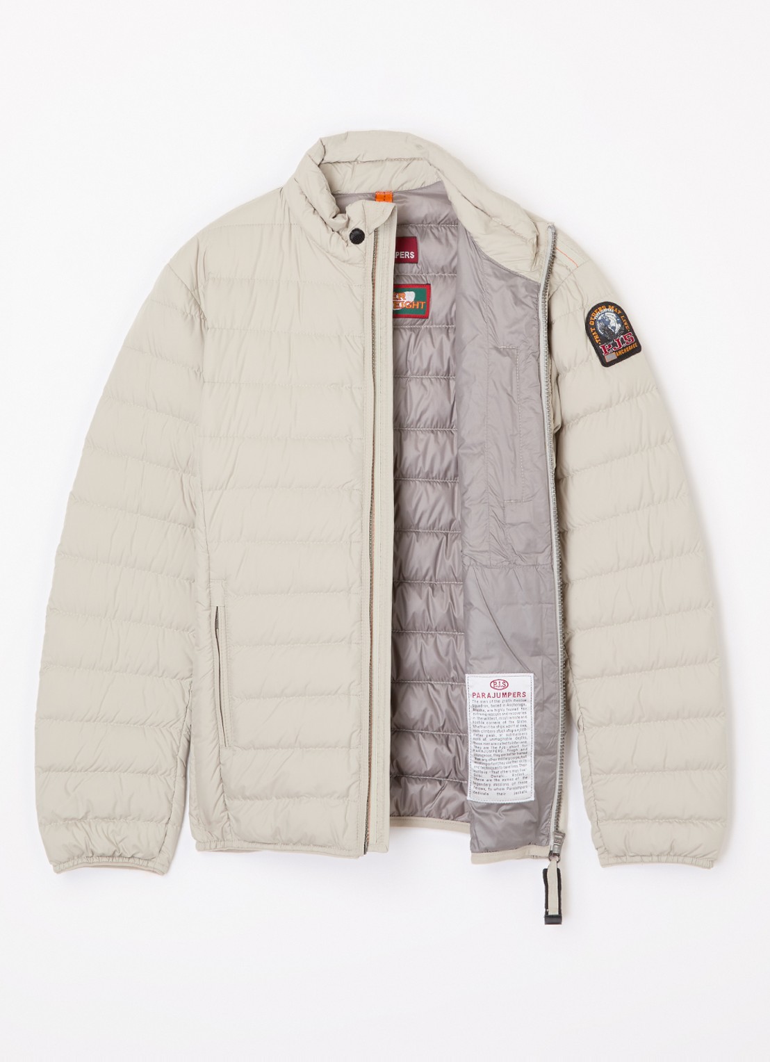 Parajumpers Ugo gewatteerd jack met donsvulling - voorkant 3 beige