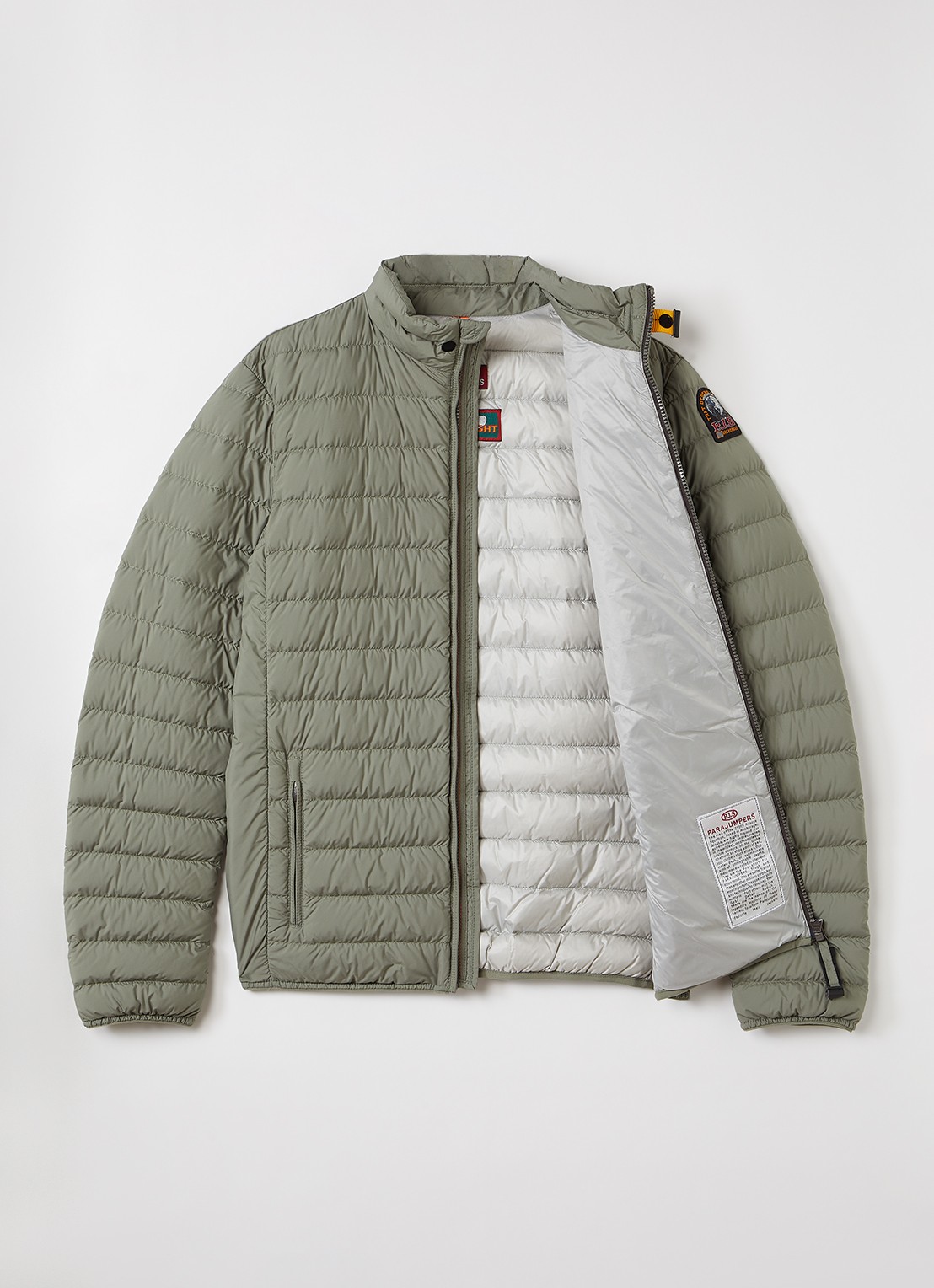 Parajumpers Ugo gewatteerd jack met donsvulling - voorkant 3 olijfgroen