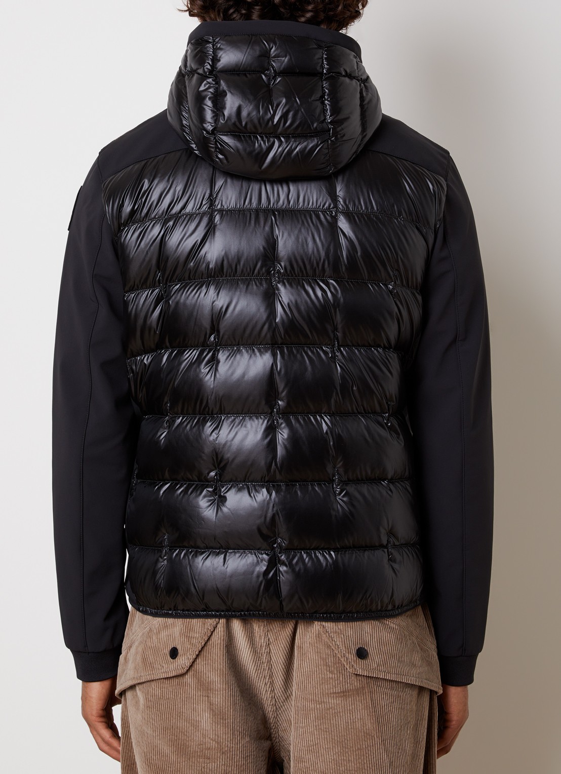 Parajumpers Vigolo Hybrid gewatteerd jack met donsvulling - achterkant 6 zwart