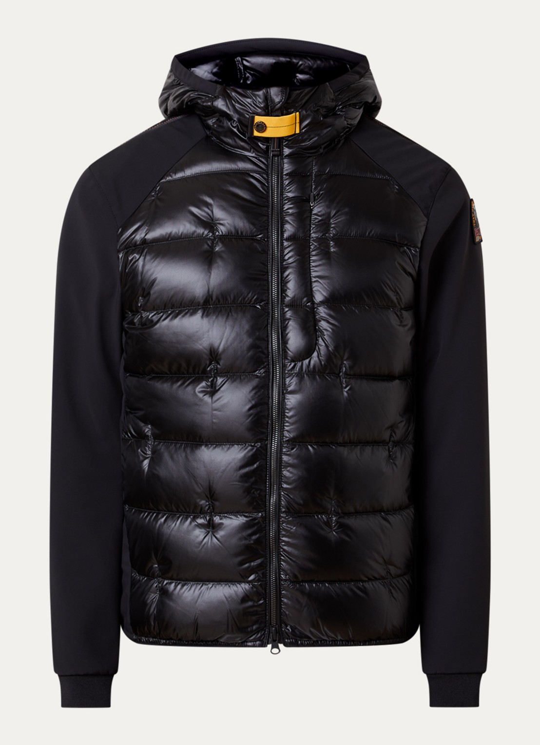 Parajumpers Vigolo Hybrid gewatteerd jack met donsvulling - voorkant 4 zwart