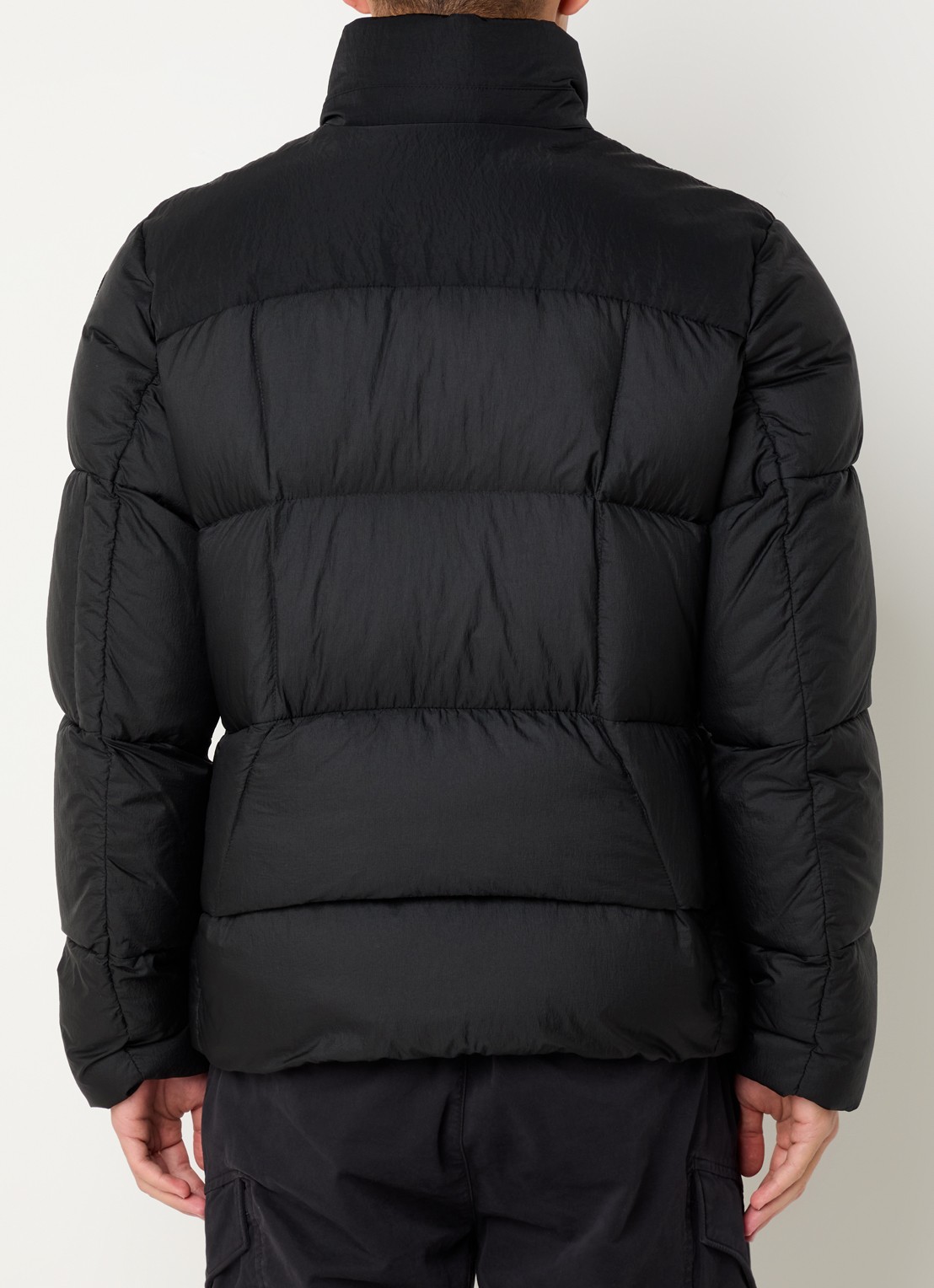 Parajumpers Yari puffer jack met logo - achterkant 3 zwart