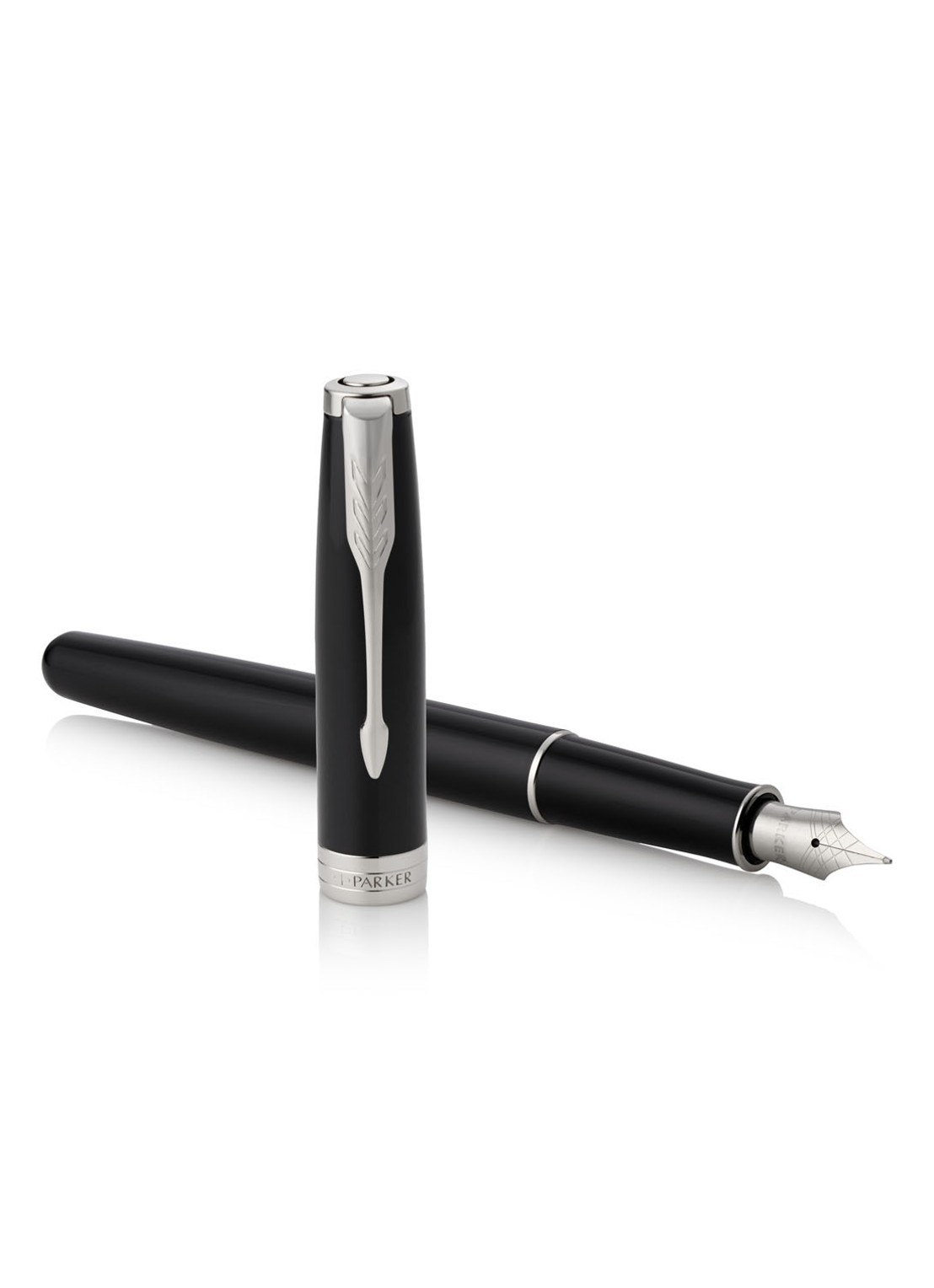 Parker Vulpen Parker Sonnet Ct M Lak - detail 3 zwart
