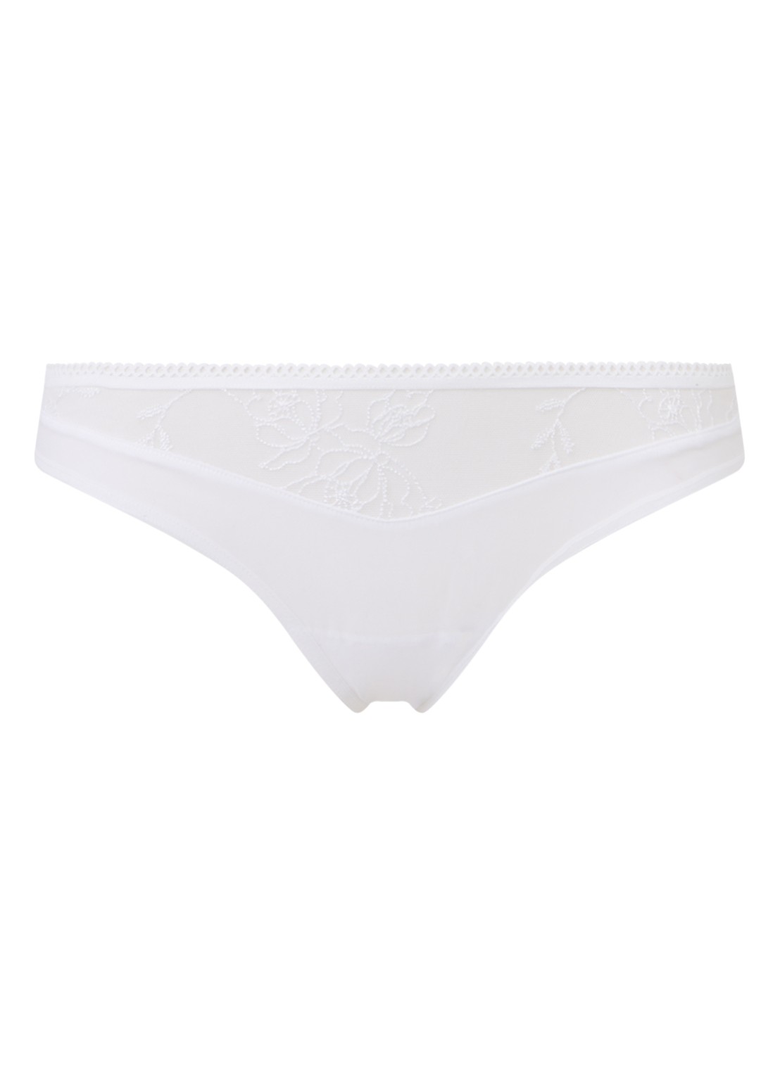 Passionata Aura tanga met kant - voorkant 2 wit