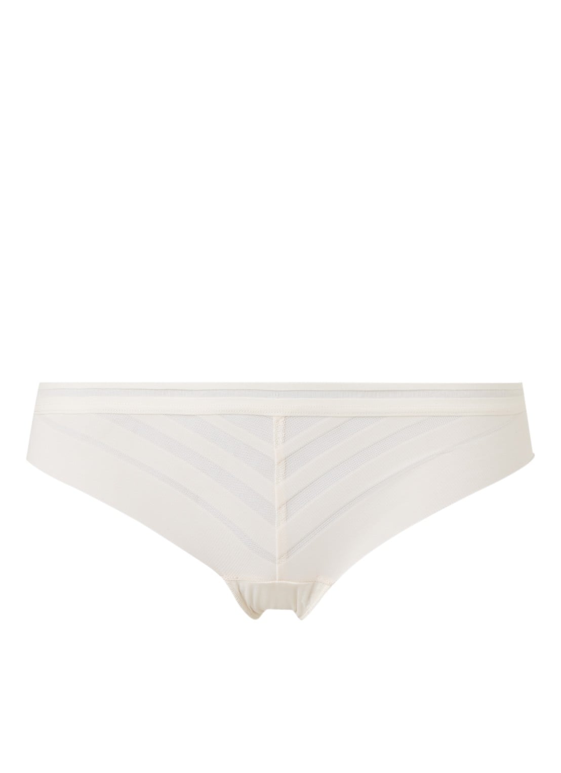 Passionata Graphic string met mesh - voorkant gebroken wit
