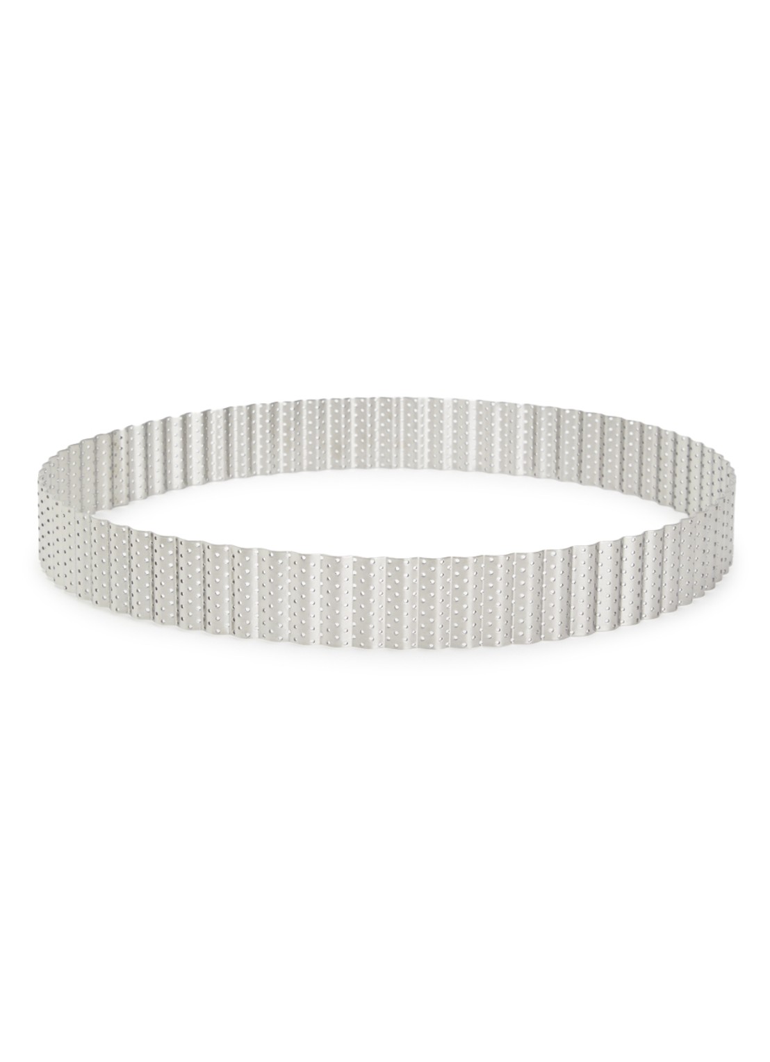 Patisse Accessories geperforeerde quichering 28 cm - voorkant zilver