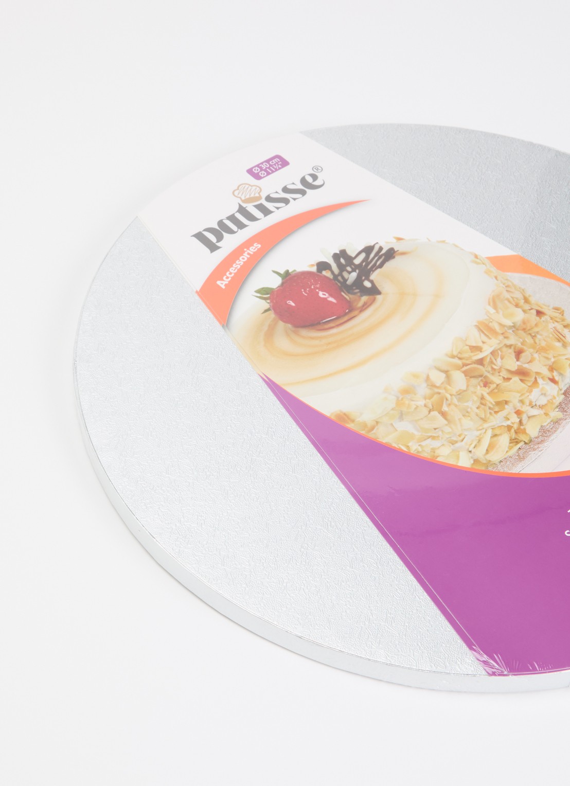 Patisse Accessories taartonderlegger 30 cm - voorkant 2 zilver