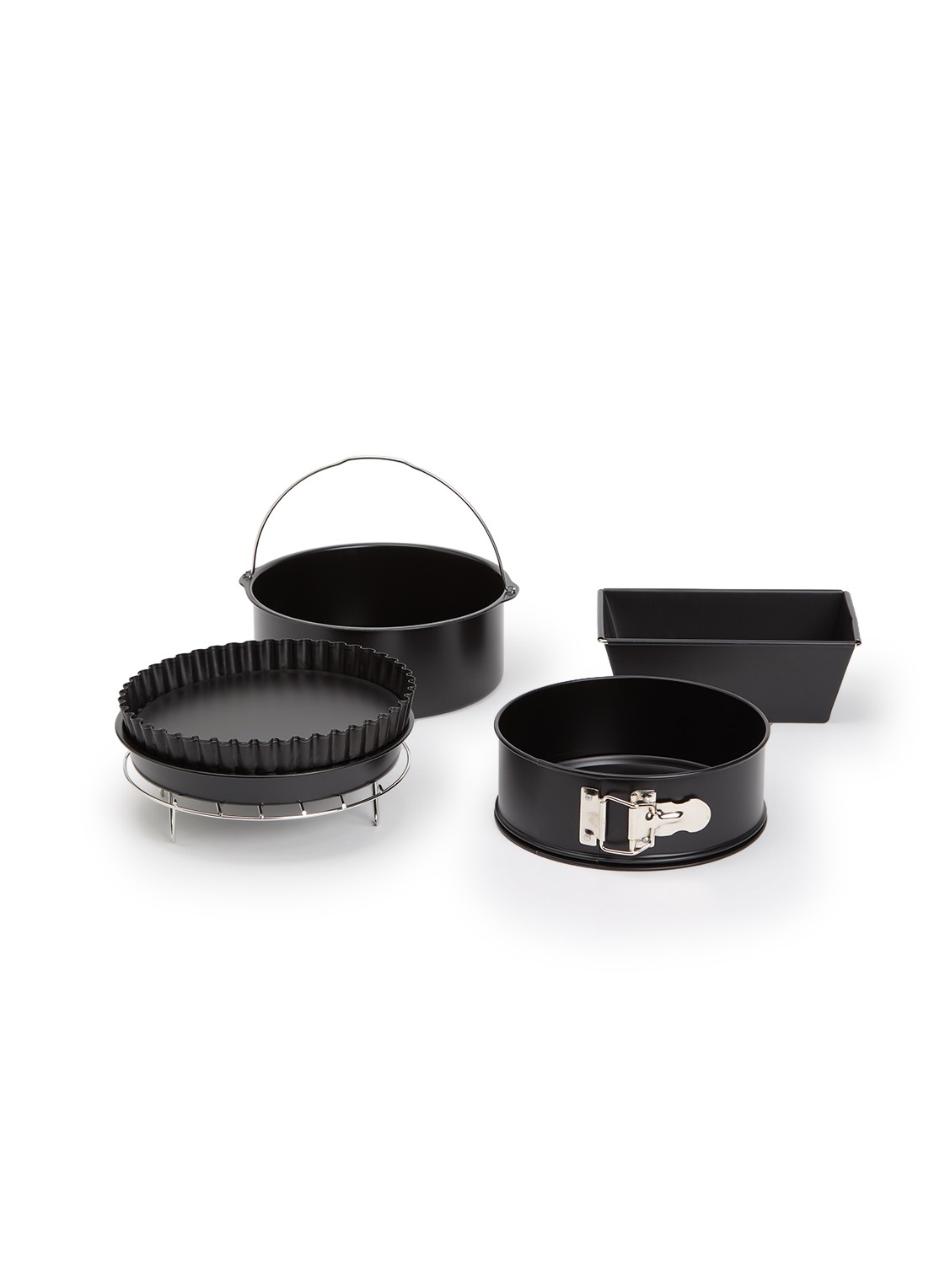 Patisse Air Frying bakset 7-delig - voorkant zwart