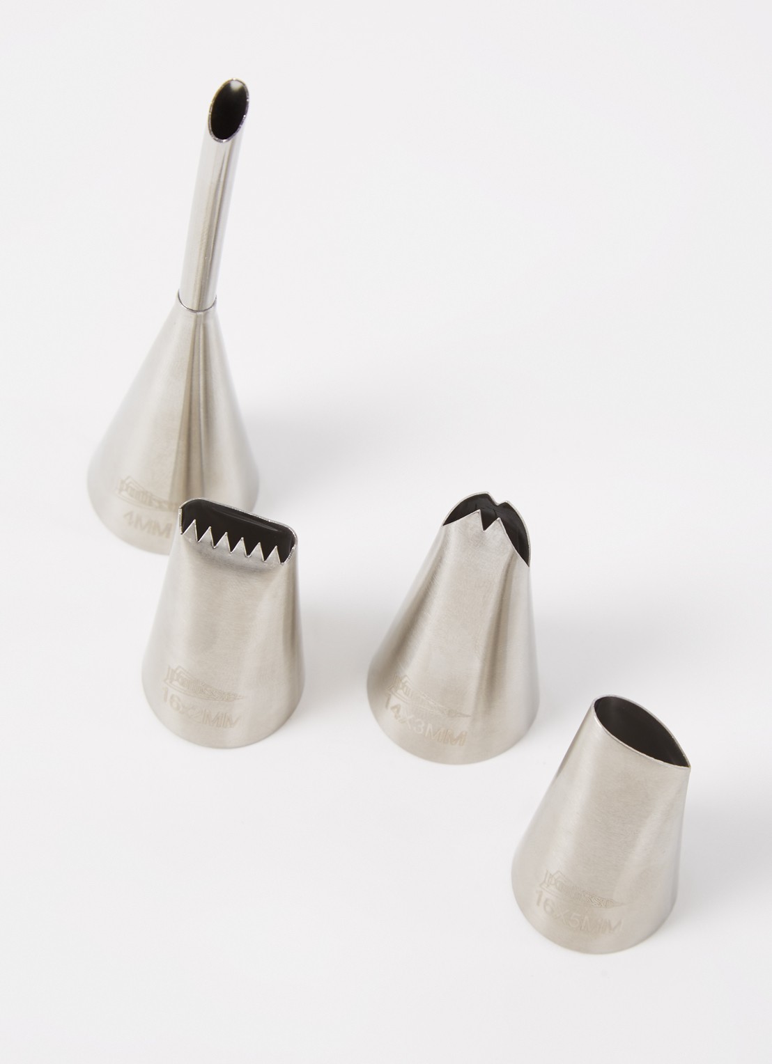 Patisse Deco spuitmonden set van 4 - voorkant 2 grijs