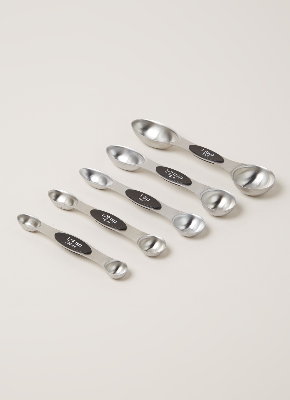 Patisse Maatlepel set van 5 - voorkant 2 zilver