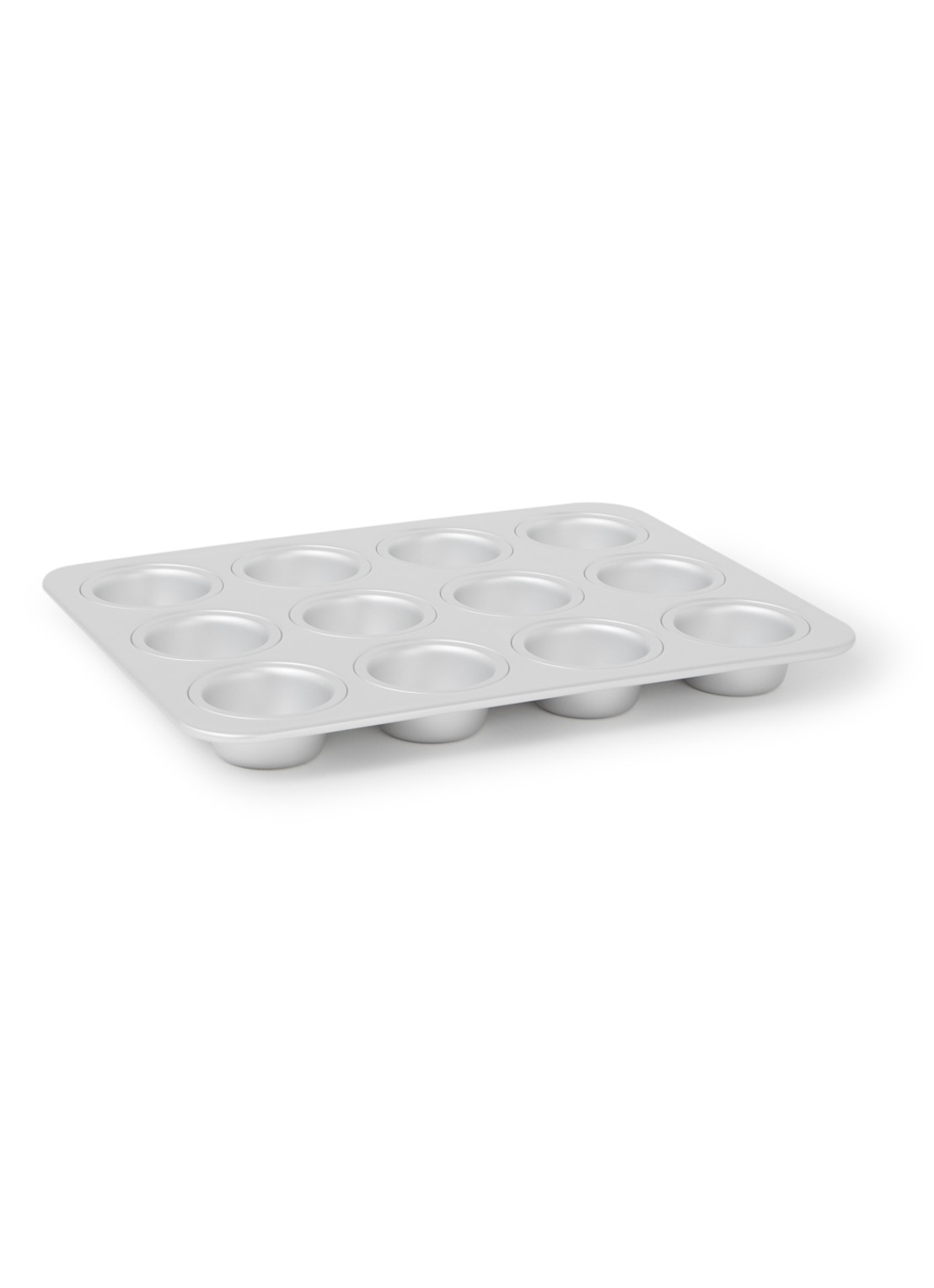 Patisse Professional muffins bakvorm 12-vaks - voorkant zilver