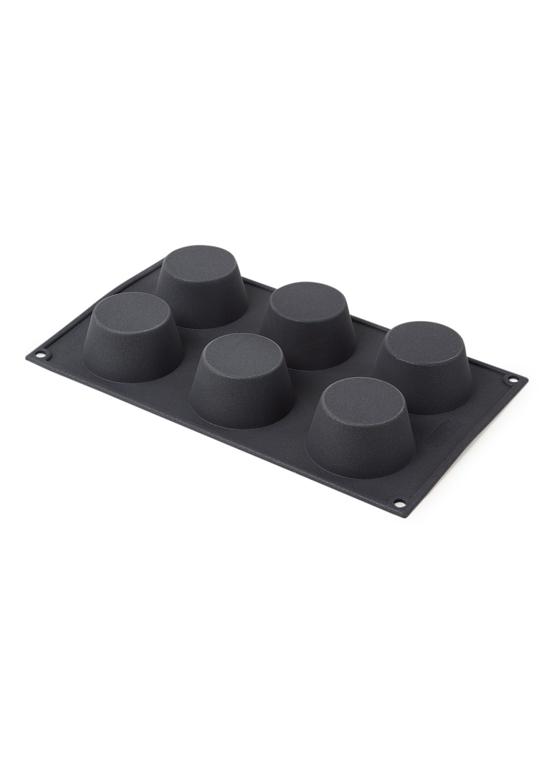 Patisse Starflex flexibele muffinvorm 6-vaks 29 x 17 cm  - voorkant 2 antraciet