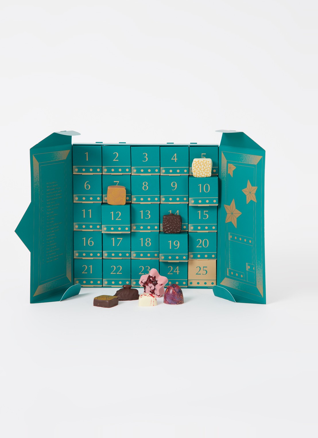 Patisserie de Bijenkorf Adventskalender met chocolade bonbons - 25 dagen - voorkant 3 undefined
