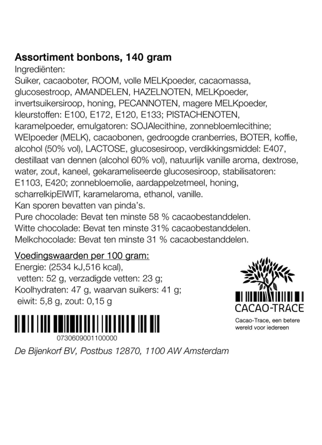 Patisserie de Bijenkorf Chocolade bonbons 9 stuks - detail undefined