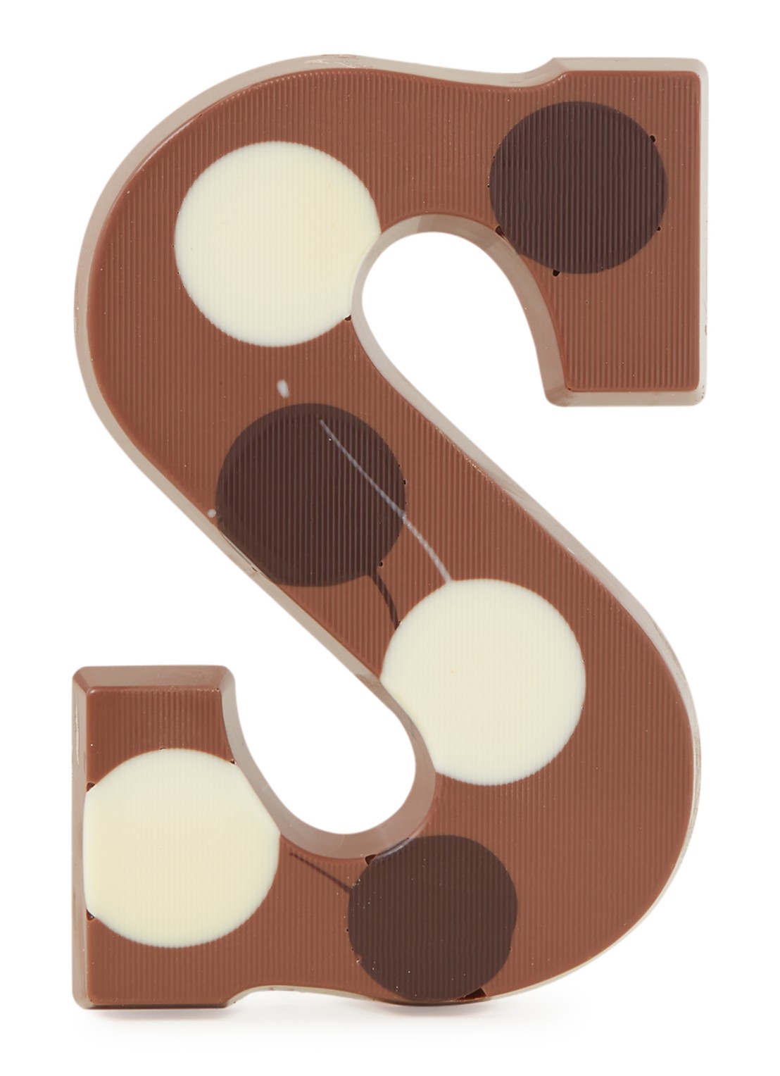 Patisserie de Bijenkorf Chocoladeletter Melk gevlekt 190 gram - A t/m Z - voorkant s