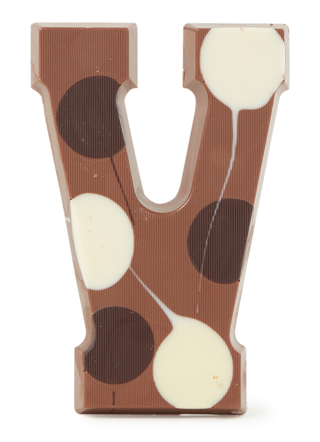 Patisserie de Bijenkorf Chocoladeletter Melk gevlekt 190 gram - A t/m Z - voorkant v