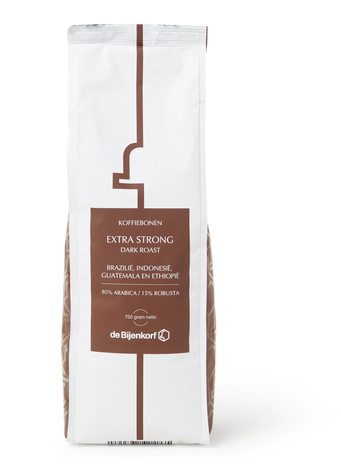 Patisserie de Bijenkorf Extra Strong Dark Roast koffiebonen 750 gram - voorkant undefined