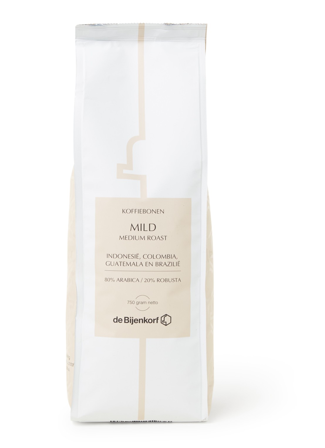 Patisserie de Bijenkorf Mild Medium Roast koffiebonen 750 gram - voorkant undefined