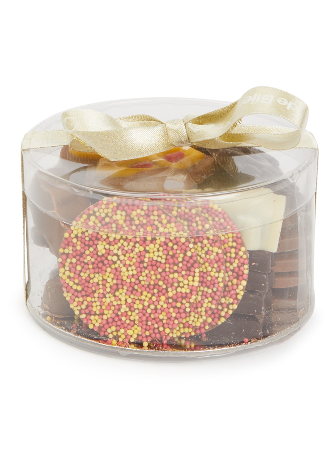Patisserie de Bijenkorf Sint chocolade assortiment 250 gram  - voorkant bruin