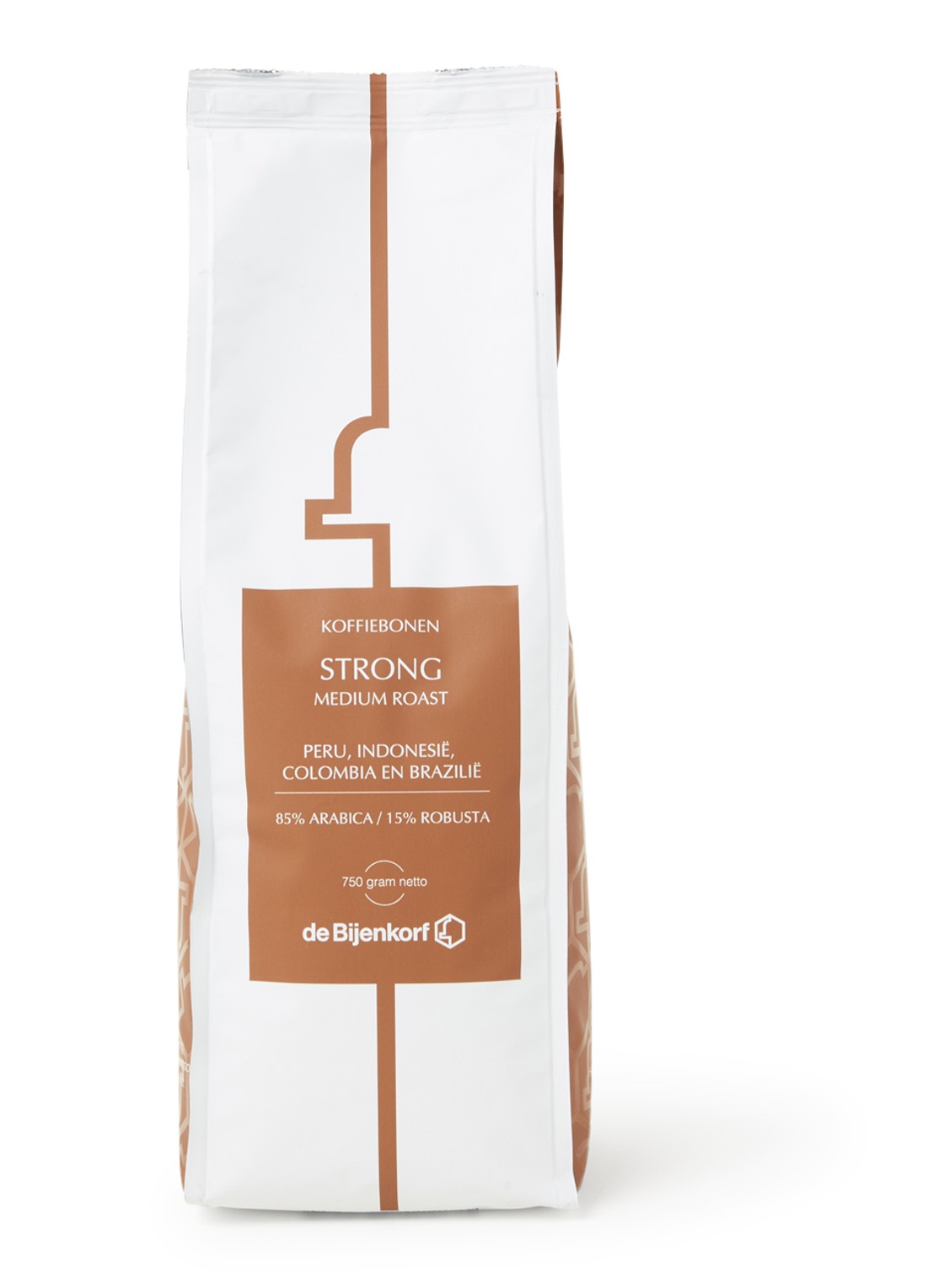 Patisserie de Bijenkorf Strong Medium Roast koffiebonen 750 gram - voorkant undefined