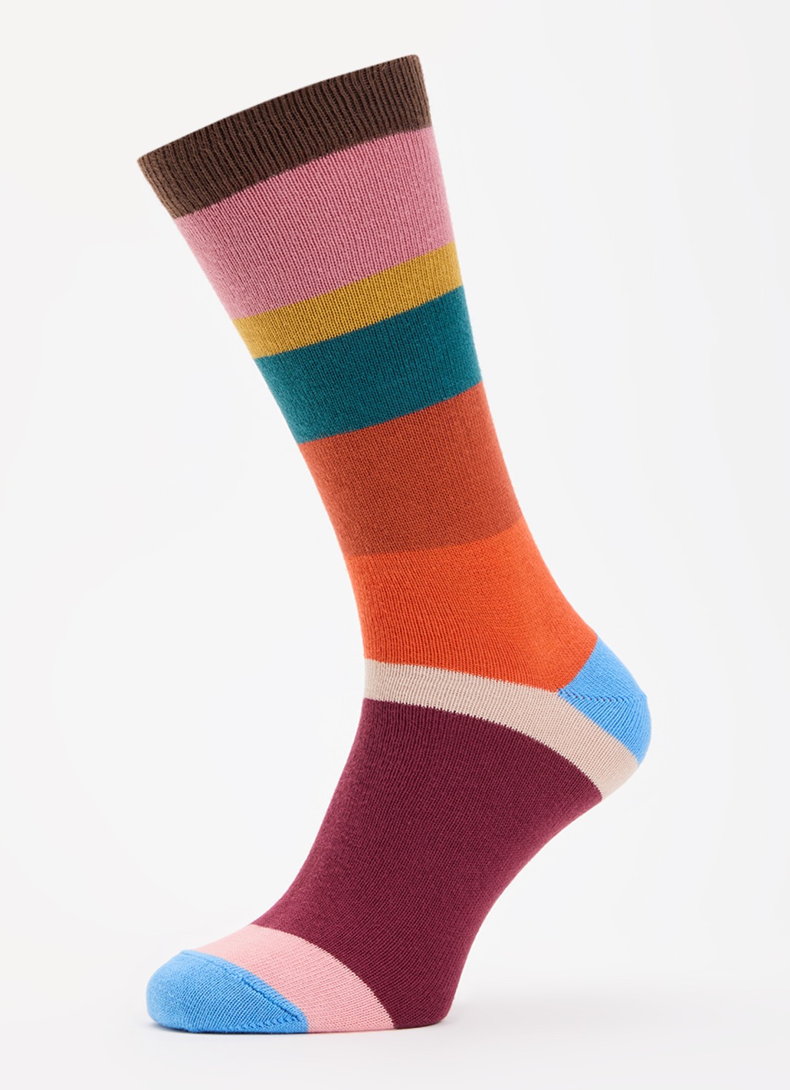 Paul Smith Bold Stripe ribgebreide sokken in katoenblend - detail multicolor