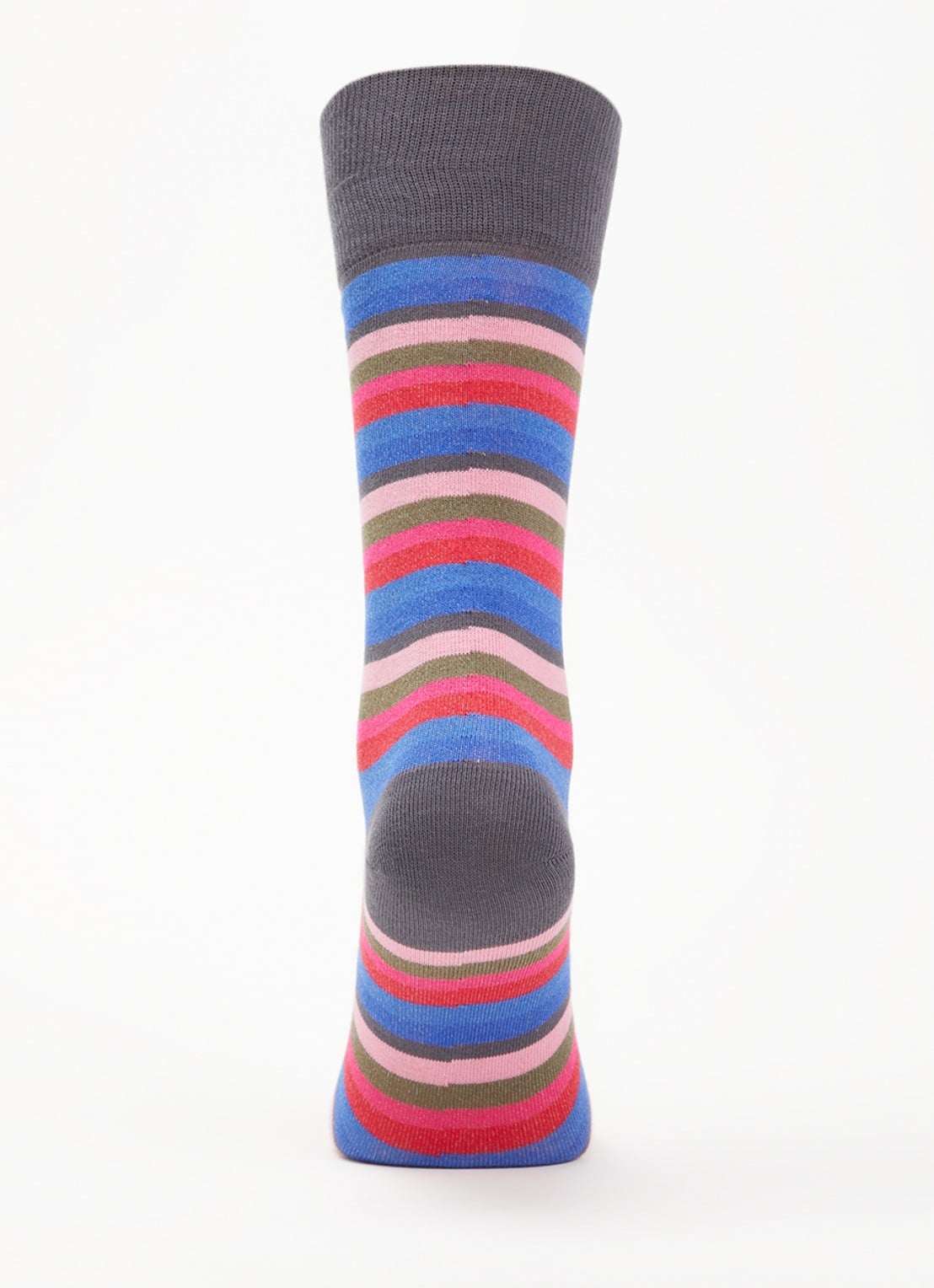 Paul Smith Kahlo sokken in katoenblend met streepprint - voorkant 2 grijs