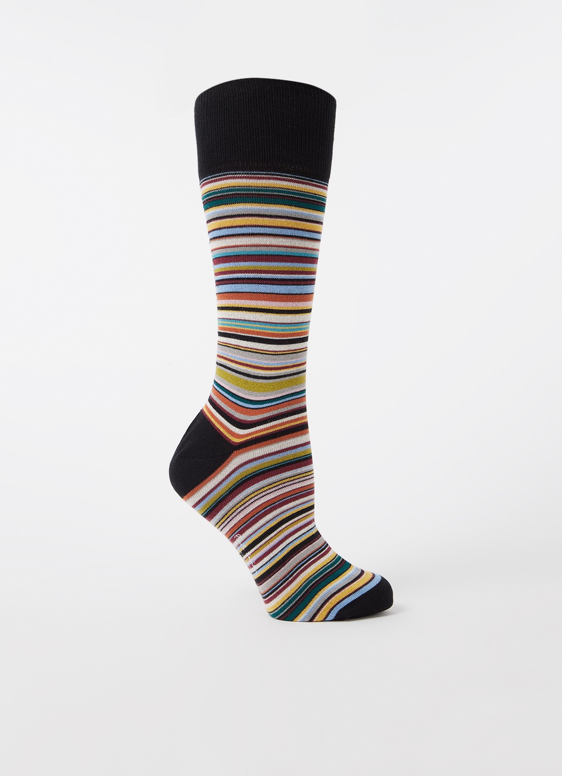 Paul Smith Multistripe sokken met streepprint - voorkant oranje