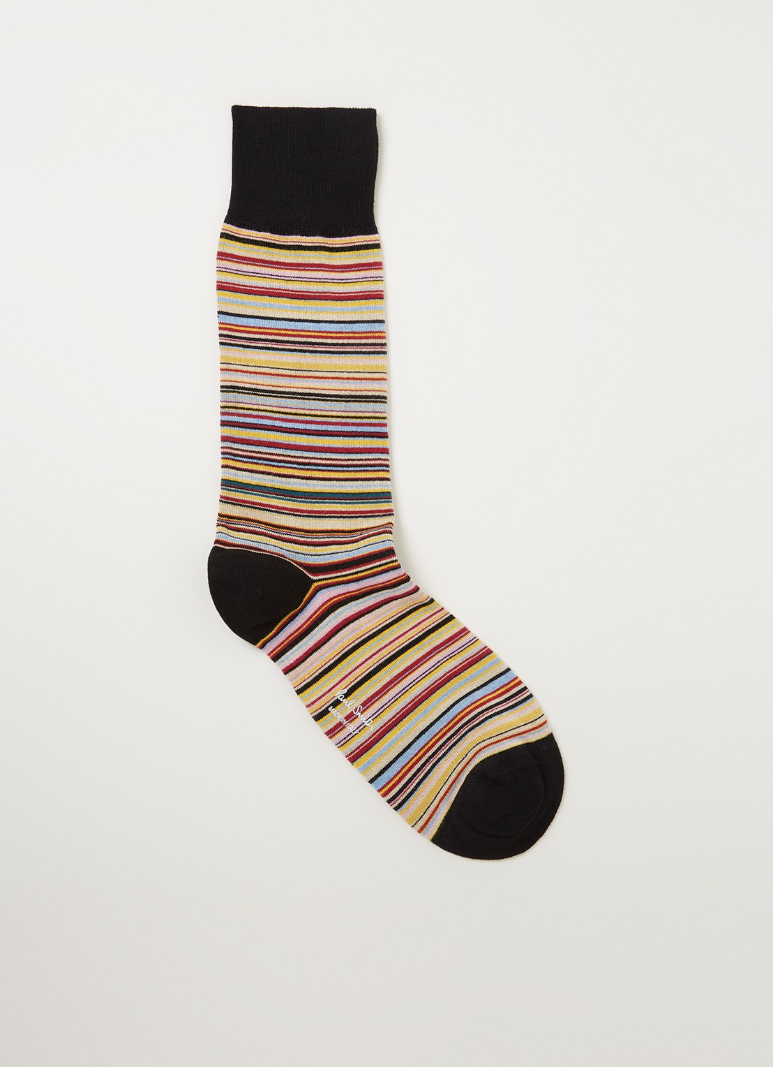 Paul Smith Multistripe sokken met streepprint - voorkant geel