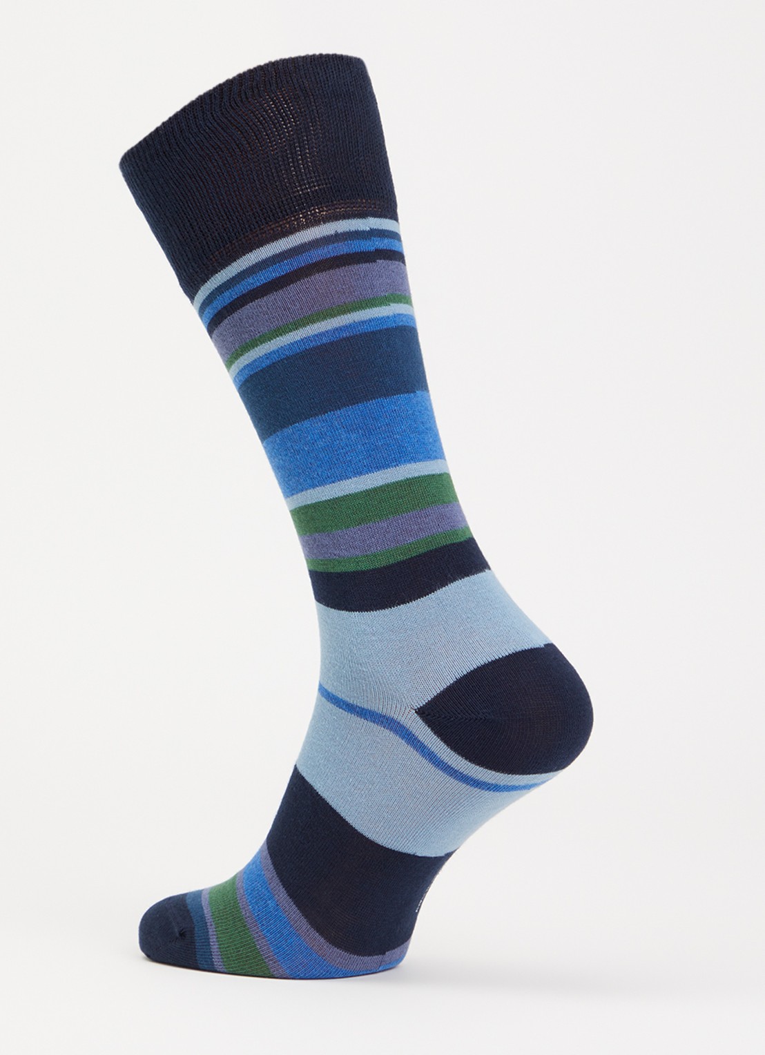 Paul Smith Ozzy sokken met streepprint - detail donkerblauw