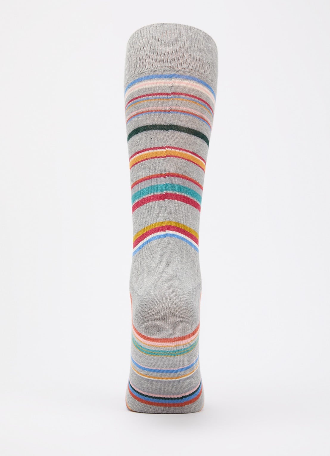Paul Smith Sokken in katoenblend met streepprint - voorkant 3 grijs