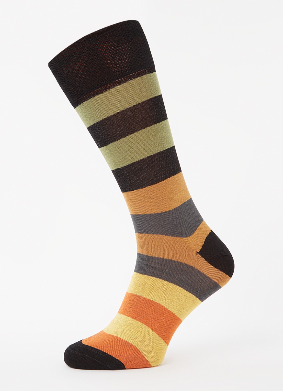 Paul Smith Sokken met streepprint - detail 3 zwart