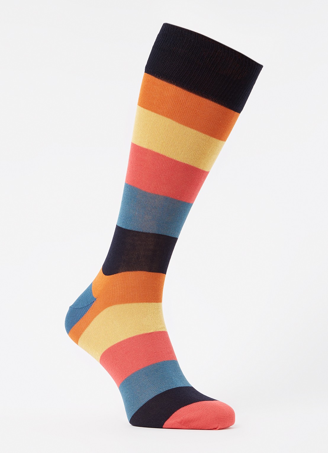 Paul Smith Sokken met streepprint  - voorkant geel