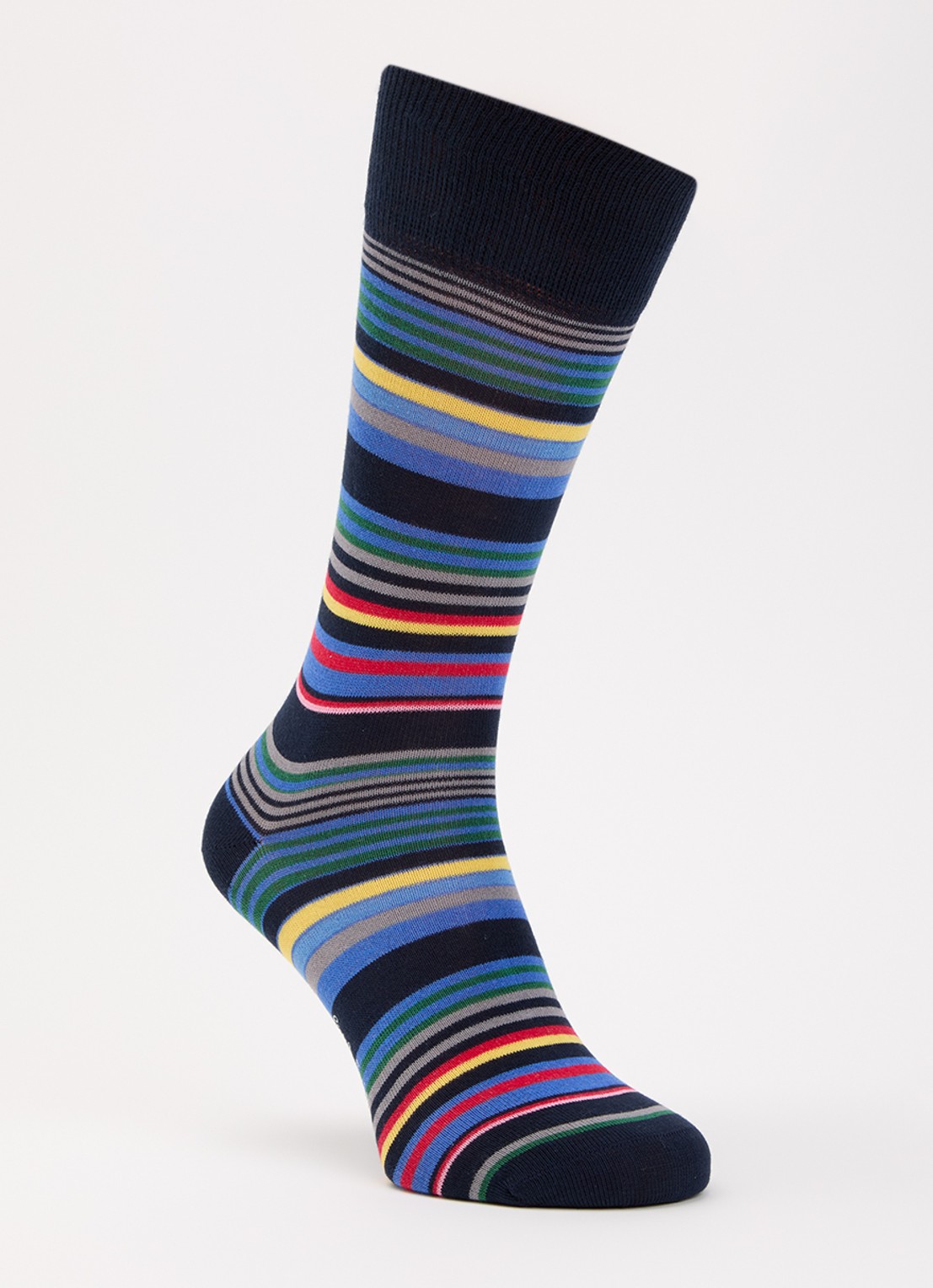 Paul Smith Sokken met streepprint - voorkant blauw