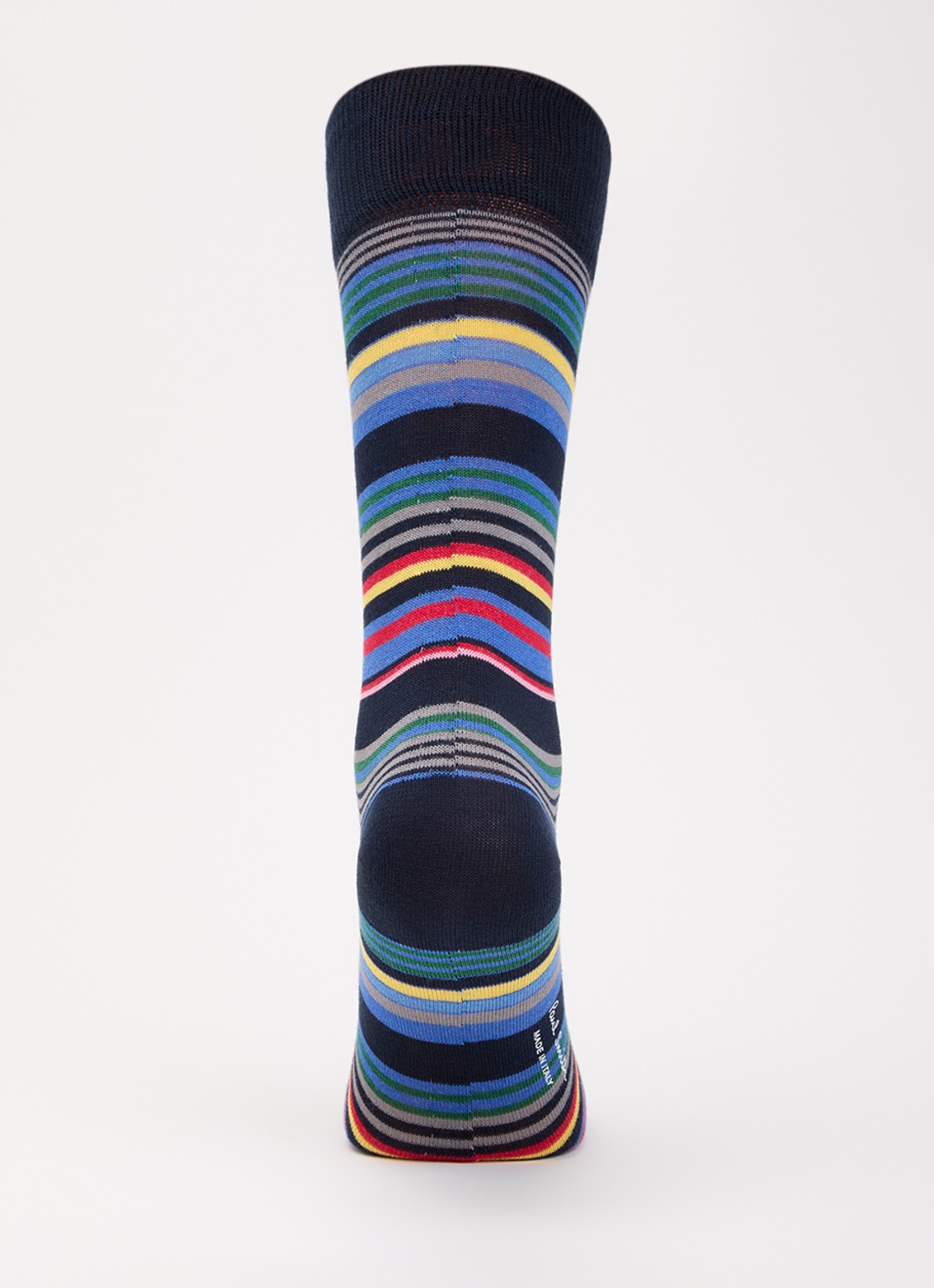 Paul Smith Sokken met streepprint - voorkant 2 blauw