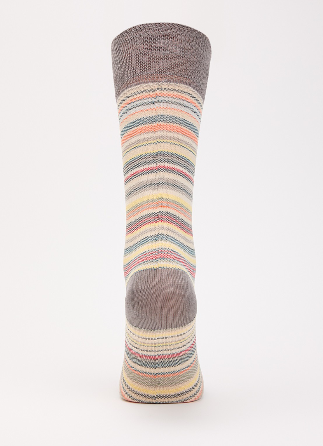 Paul Smith Sokken met streepprint - voorkant 2 grijs