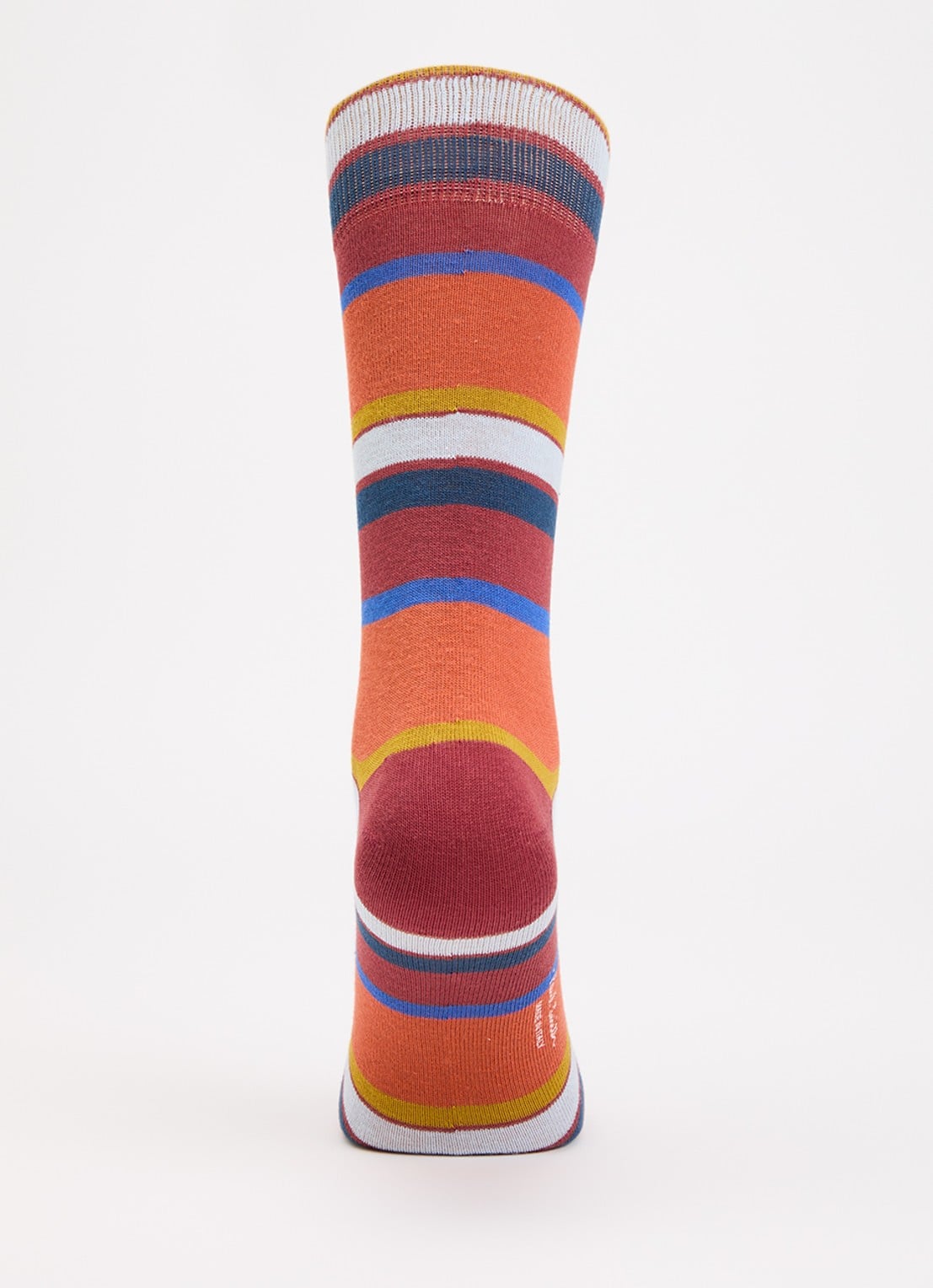Paul Smith Sokken met streepprint  - voorkant 3 steenrood