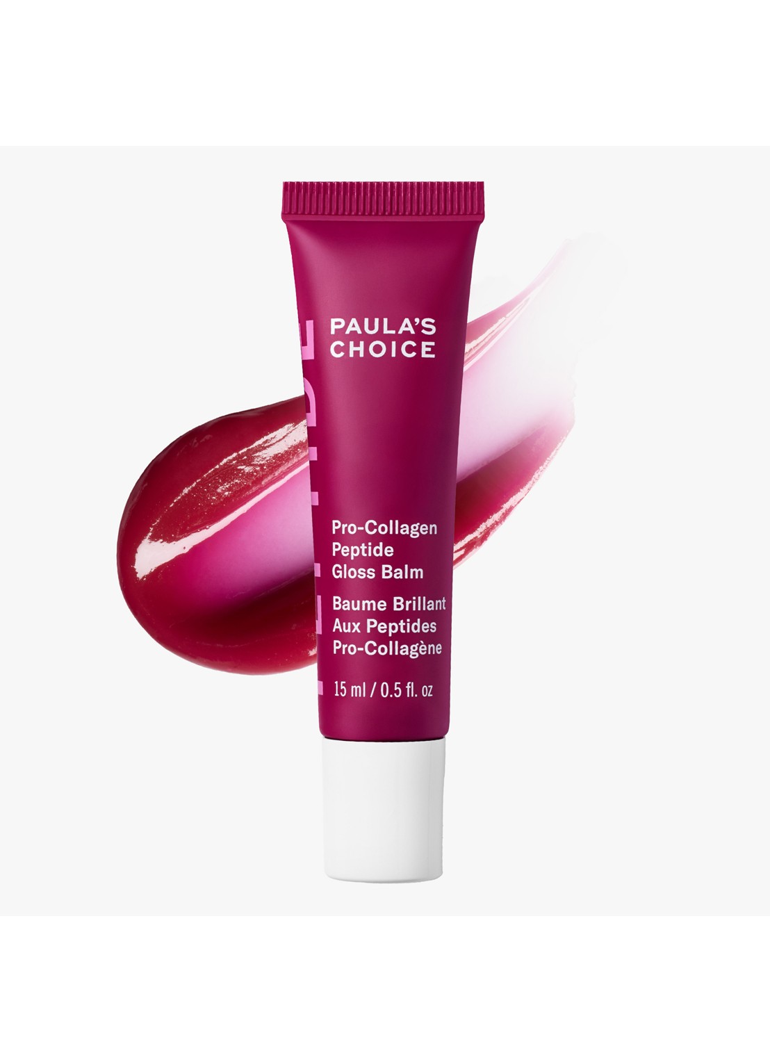Paula's Choice Pro-Collagen Peptide Gloss Balm - lipgloss - voorkant deep plum