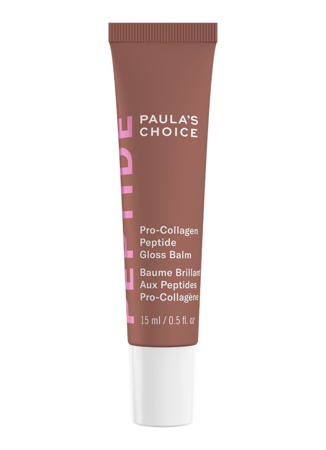 Paula's Choice Pro-Collagen Peptide Gloss Balm Toasted Vanilla - lipbalsem - voorkant toasted vanilla