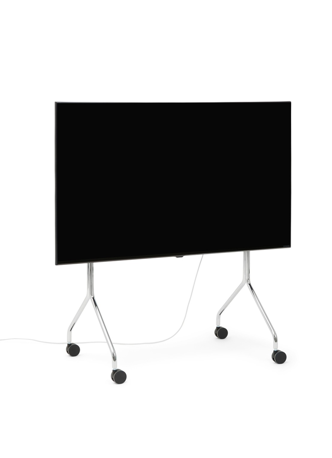 Pedestal Moon Rollin' TV standaard 107 cm - voorkant metallic