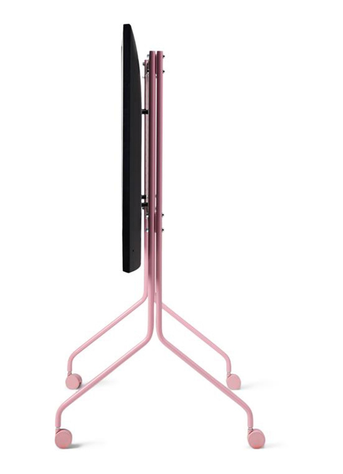 Pedestal Moon Rollin' TV standaard 121 cm - voorkant 3 roze