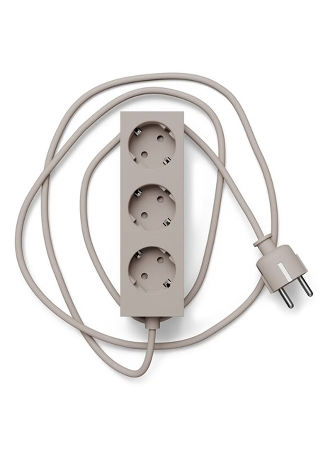 Pedestal Power Bar stekkerdoos 2 meter - voorkant beige