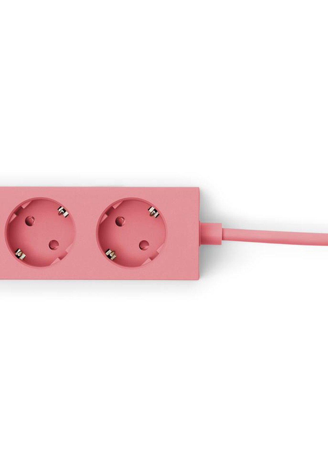 Pedestal Power Bar stekkerdoos 5 meter - detail roze