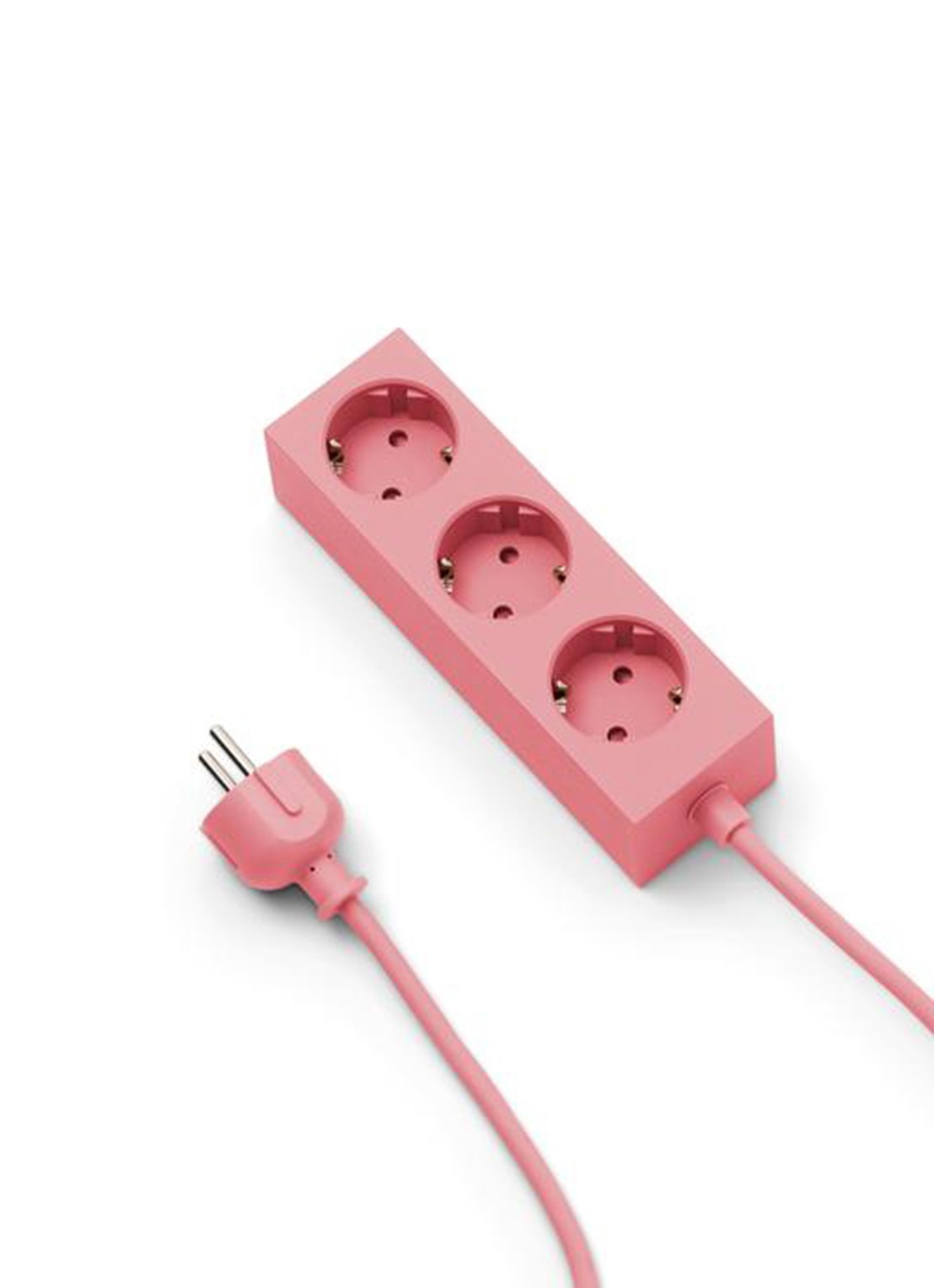 Pedestal Power Bar stekkerdoos 5 meter - detail 2 roze